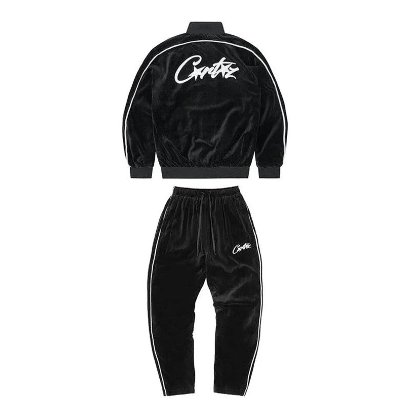"CRTZ" Velvet Tracksuit