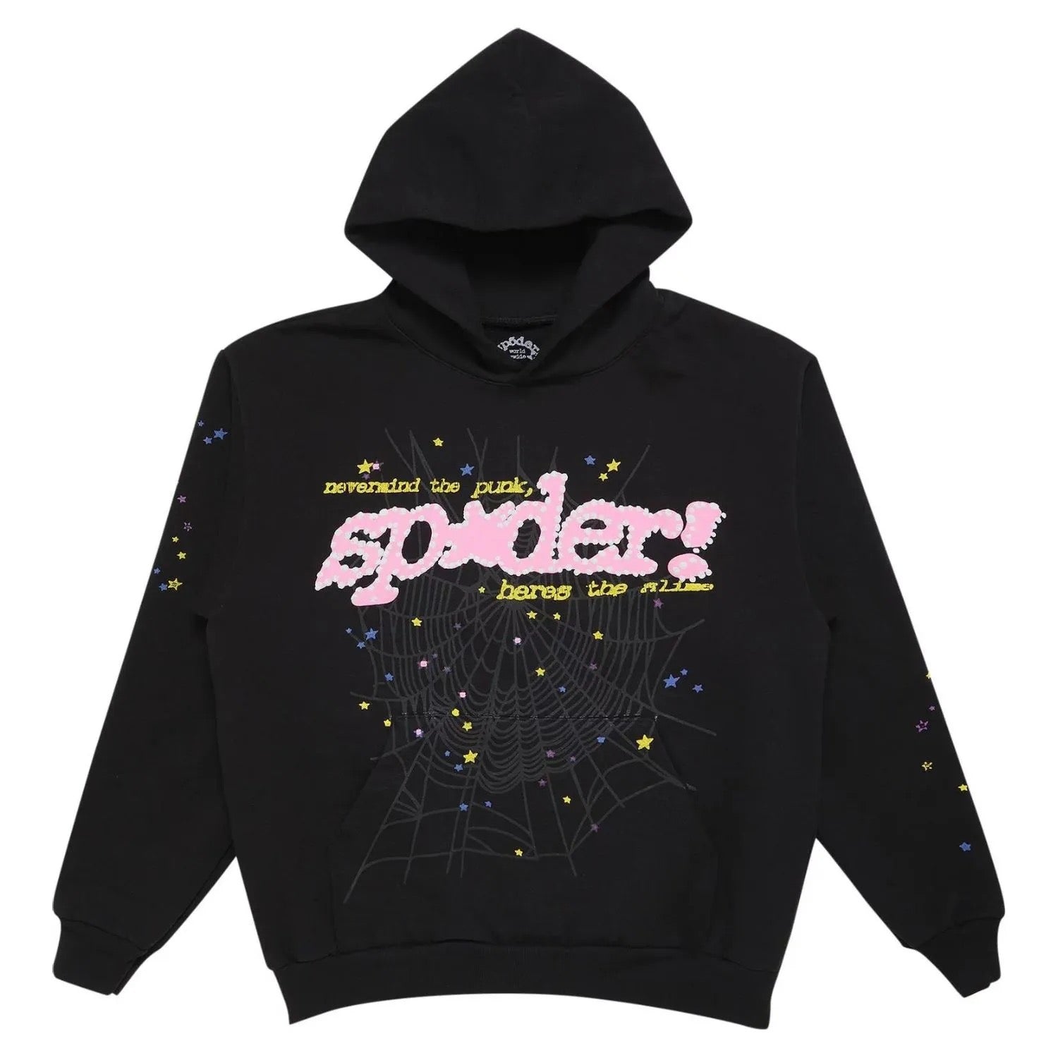 "Sp5der" Hoodie Black/Pink